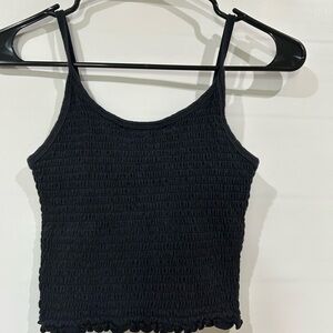 Hollister Black Textured Camisole
